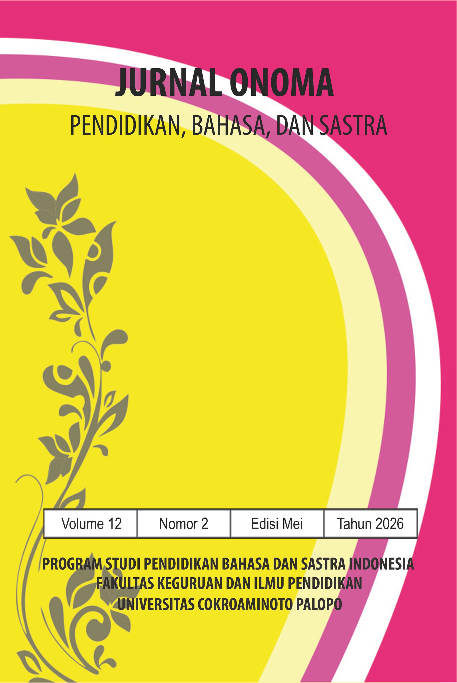 					View Vol. 12 No. 2 (2026): Penulis pada Edisi ini Terdiri dari Tiga (3) Negara: Indonesia, Taiwan dan Jordan
				